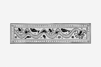 Vintage sea life border element | Free Photo Illustration - rawpixel