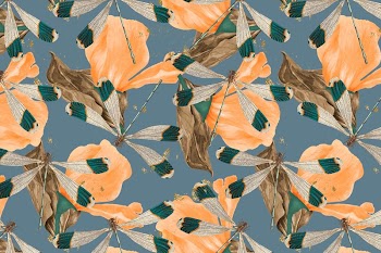 Vintage seamless butterfly background, nature | Free Photo - rawpixel