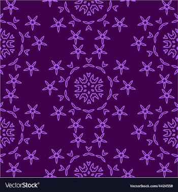 Vintage seamless floral pattern vector image