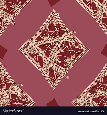 Vintage seamless pattern card suits vector image