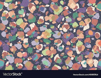 vintage seamless terrazzo pattern in retro style
