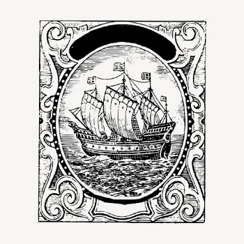 Vintage ship illustration, water vehicle | Free Vector Illustration - rawpixel