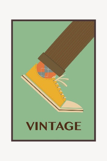 Vintage shoe poster background, fashion | Free Photo - rawpixel