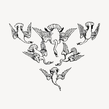 Vintage six geese, animal illustration | Free Vector Illustration - rawpixel