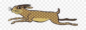Vintage Sketch Cartoon Animal Nature Polka - Clip Art