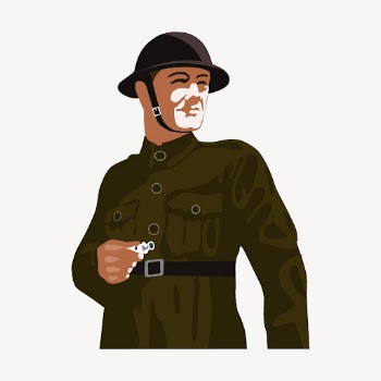 Vintage soldier collage element, character | Free PSD - rawpixel