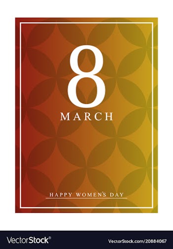Vintage style 8 march design elements 8 march vector image