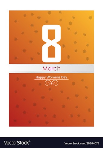 Vintage style 8 march design elements 8 march vector image