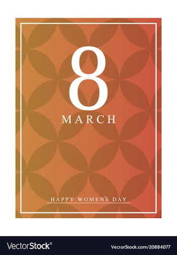 Vintage style 8 march design elements 8 march vector image