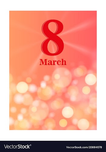 Vintage style 8 march design elements 8 march vector image