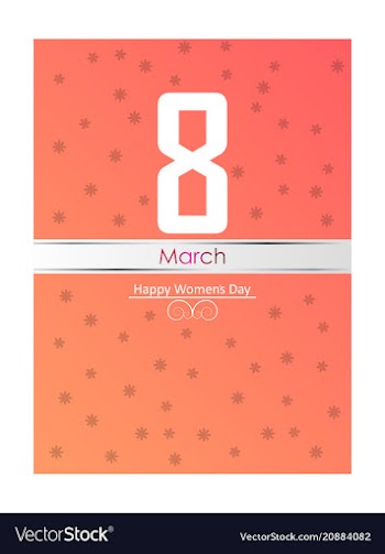 Vintage style 8 march design elements 8 march vector image