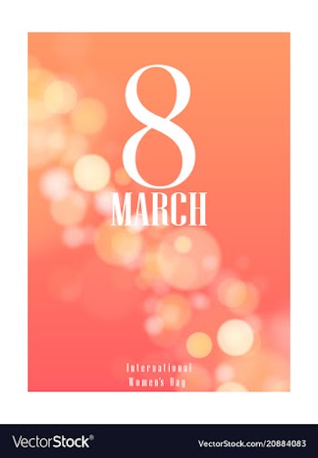 Vintage style 8 march design elements 8 march vector image