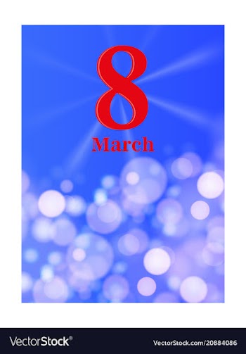 Vintage style 8 march design elements 8 march vector image