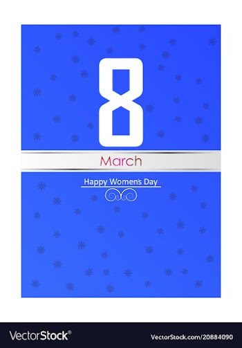 Vintage style 8 march design elements 8 march vector image