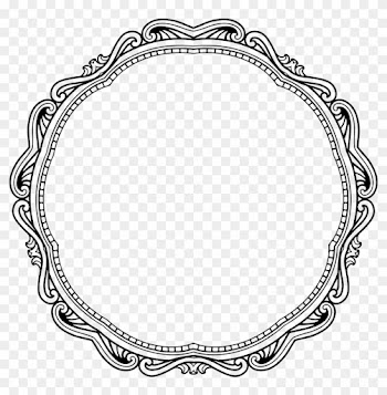 Vintage Style Frame 7 - Circle Frame Diamond Png