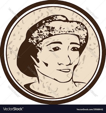 Vintage style of a portrait of man with a hat vector image