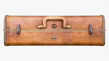 Vintage suitcase collage element, isolated | Free Photo - rawpixel
