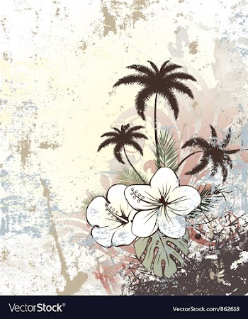 Vintage summer background vector image