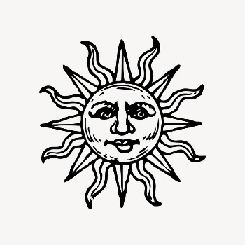 Vintage sun clipart, drawing illustration | Free Vector Illustration - rawpixel