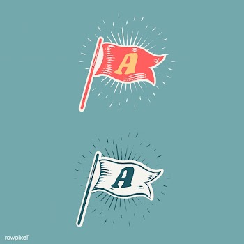 Vintage sunburst flags | Free stock vector - 581769