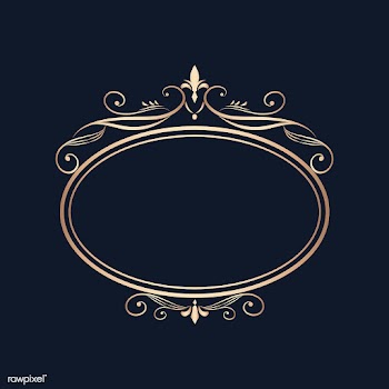 Vintage swirl blank badge | Free stock vector - 554044