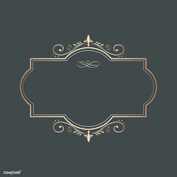 Vintage swirl blank badge | Free stock vector - 554051