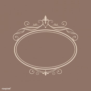 Vintage swirl blank badge | Free stock vector - 554090