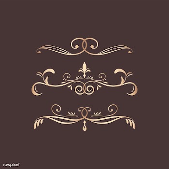 Vintage swirl design elements | Free stock vector - 553989