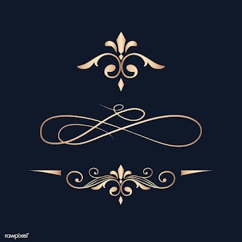 Vintage swirl design elements | Free stock vector - 554002
