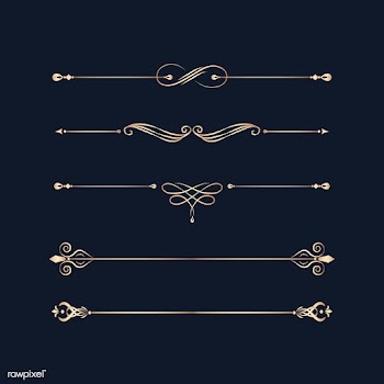Vintage swirl design elements | Free stock vector - 554008
