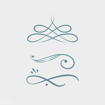 Vintage swirl design elements | Free stock vector - 554009
