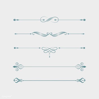 Vintage swirl design elements | Free stock vector - 554015
