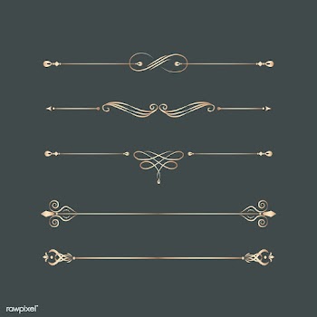 Vintage swirl design elements | Free stock vector - 554023