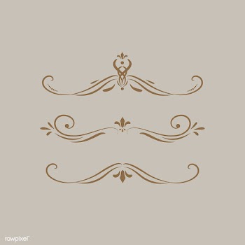 Vintage swirl design elements | Free stock vector - 554027