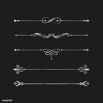 Vintage swirl design elements | Free stock vector - 554030