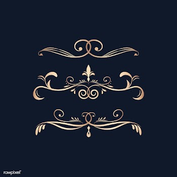 Vintage swirl design elements | Free stock vector - 554077