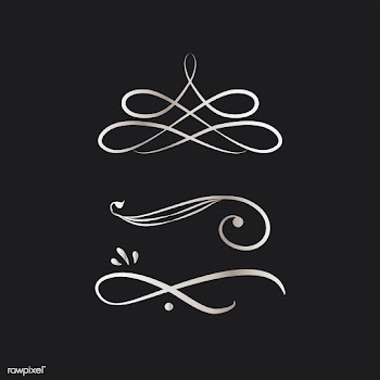Vintage swirl design elements | Free stock vector - 554099