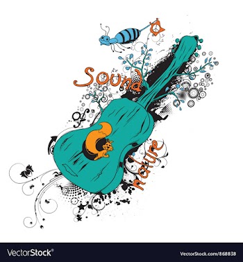 Vintage t-shirt design with guitar vector image