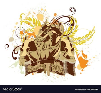 Vintage t-shirt design with pitbulls vector image
