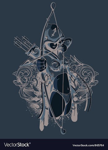 Vintage t-shirt disign with warriror vector image