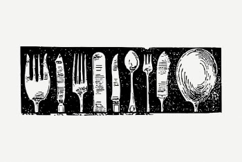 Vintage table silverware, object illustration | Free PSD Illustration - rawpixel