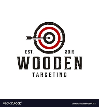 Vintage target icon with rustic style logo design vector image