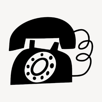 Vintage telephone silhouette clipart, object | Free Vector - rawpixel