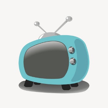 Vintage television collage element, cartoon | Free PSD - rawpixel