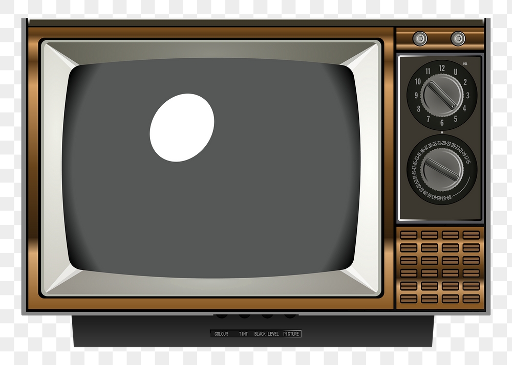 Vintage television png sticker, entertainment | Free PNG - rawpixel
