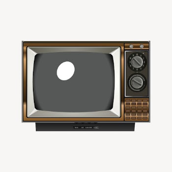 Vintage television sticker, entertainment illustration | Free Vector - rawpixel