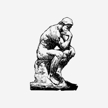 Vintage thinking man statue hand | Free Photo - rawpixel