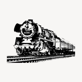Vintage train clipart, transportation illustration | Free Vector - rawpixel
