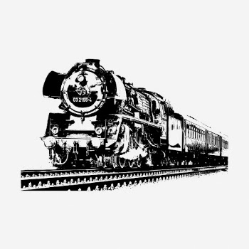 Vintage train drawing, transportation illustration. | Free Photo - rawpixel