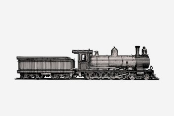 Vintage transport train hand drawn | Free Photo - rawpixel